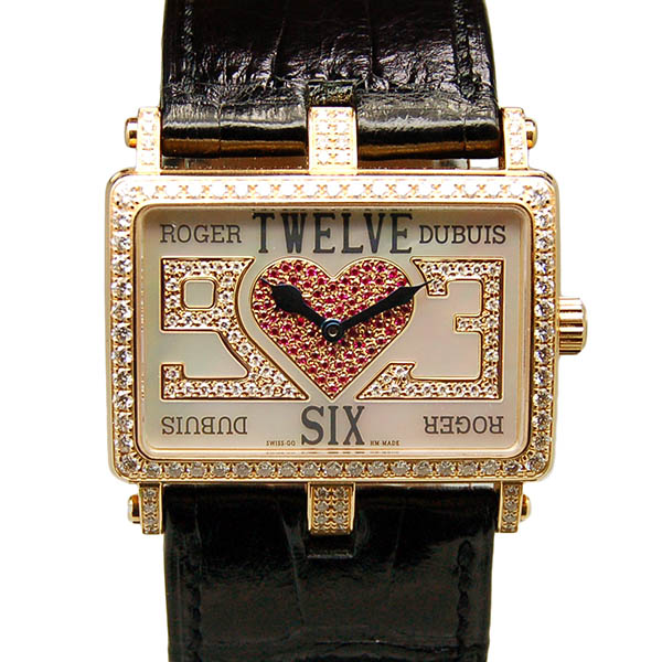 ロジェ・デュブイ　ROGER DUBUIS　トゥーマッチ　T26 86 5-SD NR1LOD/25　18KPG(ピンクゴールド)　ダイヤ　シェル文字盤　クォーツ　888本限定　USED　中古