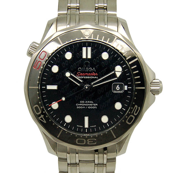 オメガ　OMEGA　シーマスター300　コーアクシャル　007　ジェームズボンド　212.30.41.20.01.005　ブラック　41mm　世界11007本限定　USED　中古