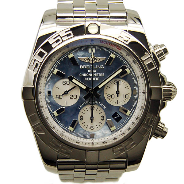 ブライトリング　BREITLING　クロノマット44　A011BWJPA　ブラック×ホワイトシェル　SS　44mm　日本400本限定　USED　中古