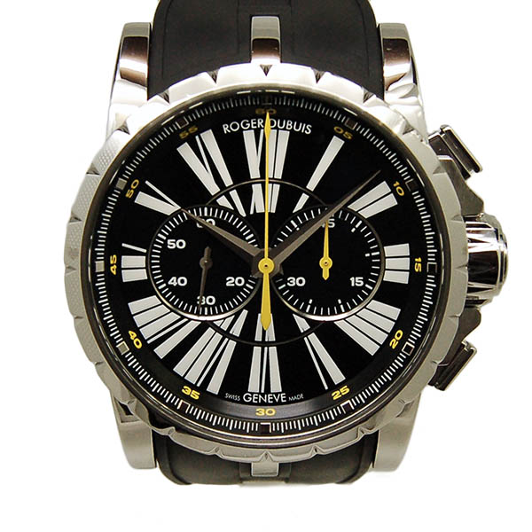 ロジェ・デュブイ　ROGER DUBUIS　エクスカリバークロノグラフ　EX45 78 90 00/09R01/B　SS　45mm　自動巻　世界280本限定　USED　中古