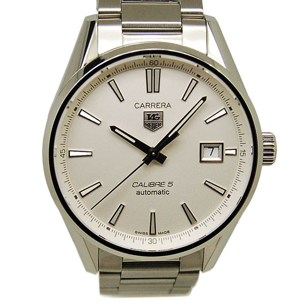 タグホイヤー　TAG HEUER　カレラ　キャリバー5　WAR211B.BA0782　SS　シルバー　USED　中古