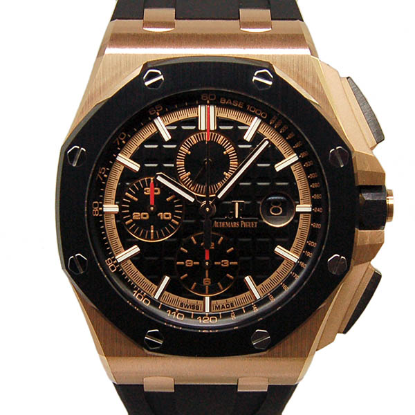 オーデマ・ピゲ　AUDEMARS PIGUET　ロイヤルオーク　オフショア　クロノグラフ　26401RO.OO.A002CA.02　18KPG　44mm　ブラック　未使用品