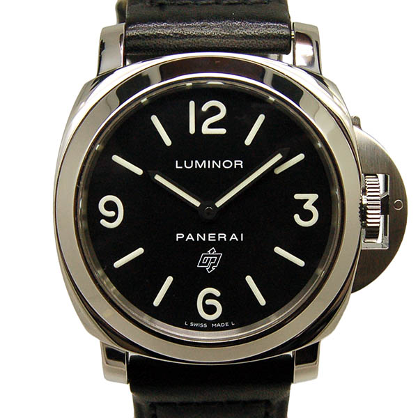 パネライ　PANERAI　ルミノールベースLOGO　44mm　PAM00000　手巻き　革ベルト　USED　中古