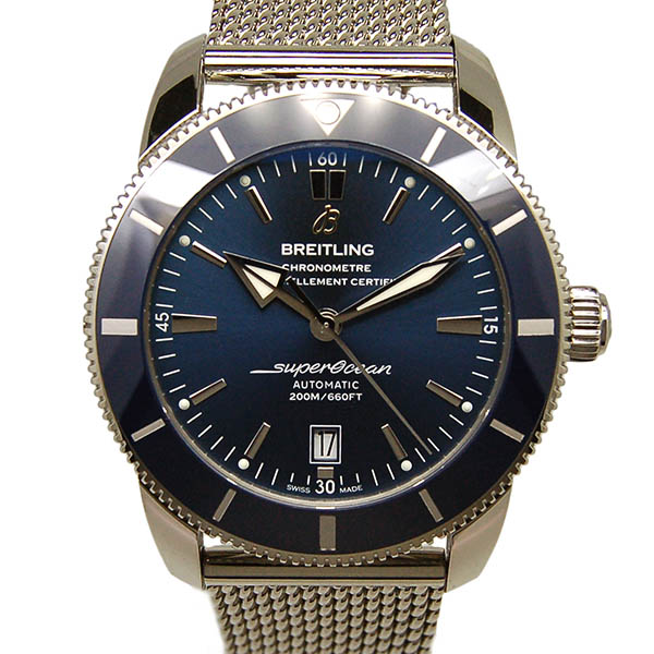ブライトリング　BREITLING　スーパーオーシャンヘリテージ2　A202C61OCA　46mm　ブルー　USED　中古
