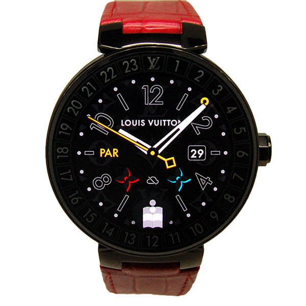 ルイヴィトン　LOUIS VUITTON 　タンブール　ホライゾン　QA002Z　ブラック　USED　中古