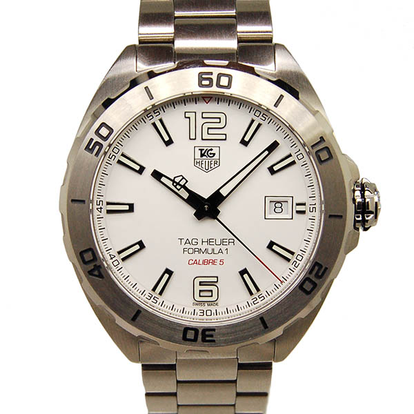 タグホイヤー　TAG HEUER　フォーミュラ1　キャリバー5　WAZ2114.BA0875　ホワイト　SS　41mm　未使用品