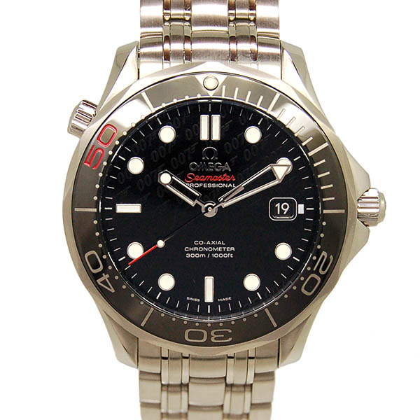 オメガ　OMEGA　シーマスター300　コーアクシャル　007　ジェームズボンド　212.30.41.20.01.005　ブラック　41mm　世界11007本限定　USED　中古