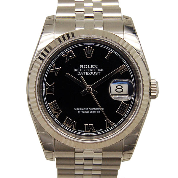 ロレックス　ROLEX　デイトジャスト　Ref.116234　ブラックローマ　36mm　国内正規　未使用品