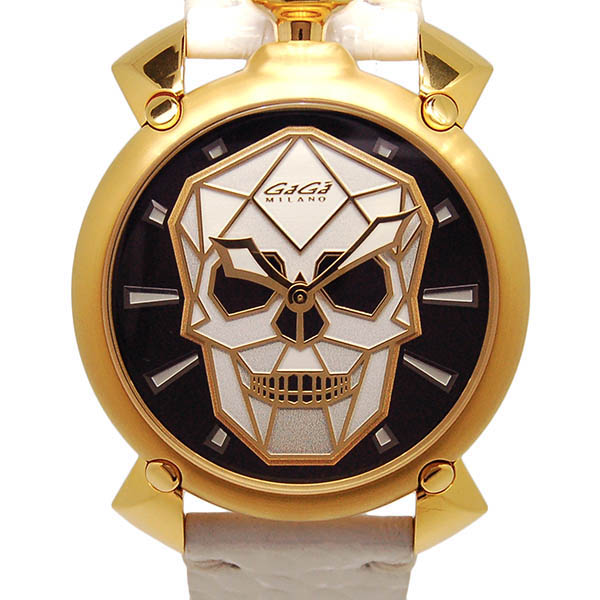 ガガミラノ　GAGA MILANO　マヌアーレ　バイオニックスカル　6014.02S　45mm　GP　自動巻き　世界500本限定　未使用品