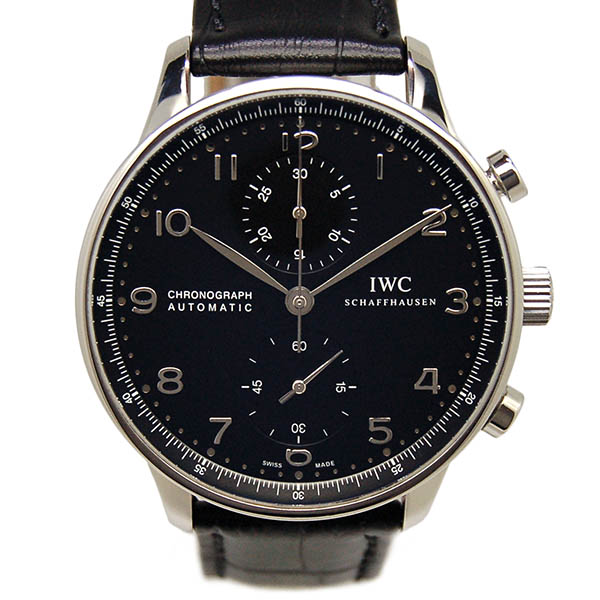 IWC　ポルトギーゼ　クロノグラフ　IW371447　ブラック　41mm　USED　中古