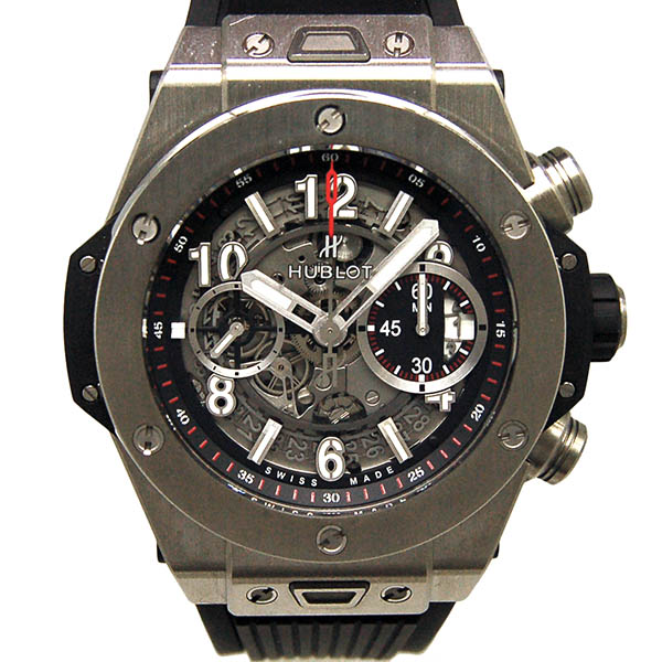 ウブロ　HUBLOT　ビッグバン　ウニコ　チタニウム　411.NX.1170.RX　45mm　USED　中古