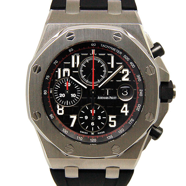 オーデマ・ピゲ　AUDEMARS PIGUET　ロイヤルオーク　オフショアクロノ　26470ST.OO.A101CR.01　ラバーベルト　ブラック　USED　中古