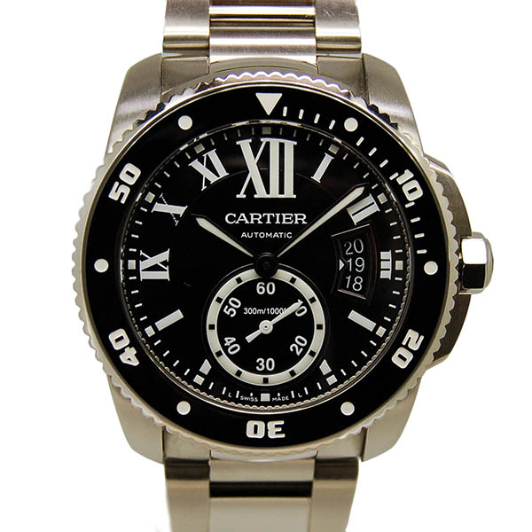 カルティエ　CARTIER　カリブル　ドゥ　カルティエ　ダイバー　W7100057　メンズ　USED　中古