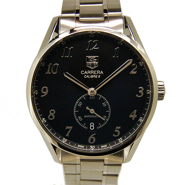タグホイヤー　TAG HEUER　カレラ　ヘリテージ　キャリバー6　WAS2110.BA0732　ブラック　39mm　USED　中古