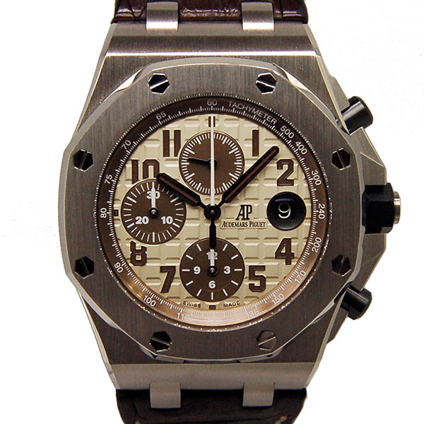オーデマ・ピゲ　AUDEMARS PIGUET　ロイヤルオーク　オフショアクロノ　26470ST.OO.A801CR.01　革ベルト　USED　中古