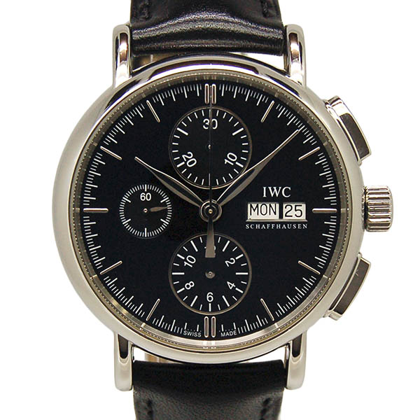 IWC　ポートフィノ　クロノグラフ　IW378303  ブラック  自動巻　USED　中古