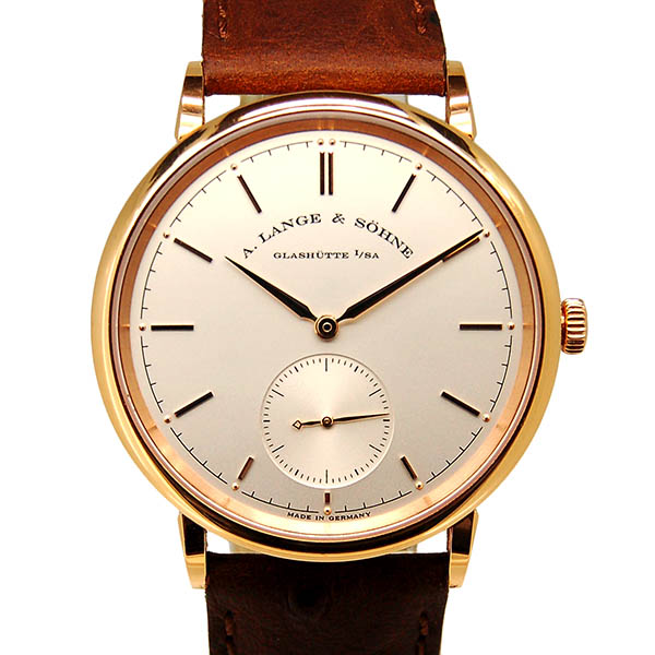 ランゲ＆ゾーネ　A.LANGE&SOHNE　サクソニア オートマティック　380.032　18KPG　シルバー　38.5mm　自動巻き　USED　中古
