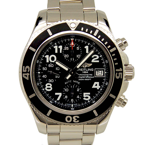 ブライトリング　BREITLING　スーパーオーシャン　クロノグラフ 42　A108B93PSS　ブラック　42mm　未使用品