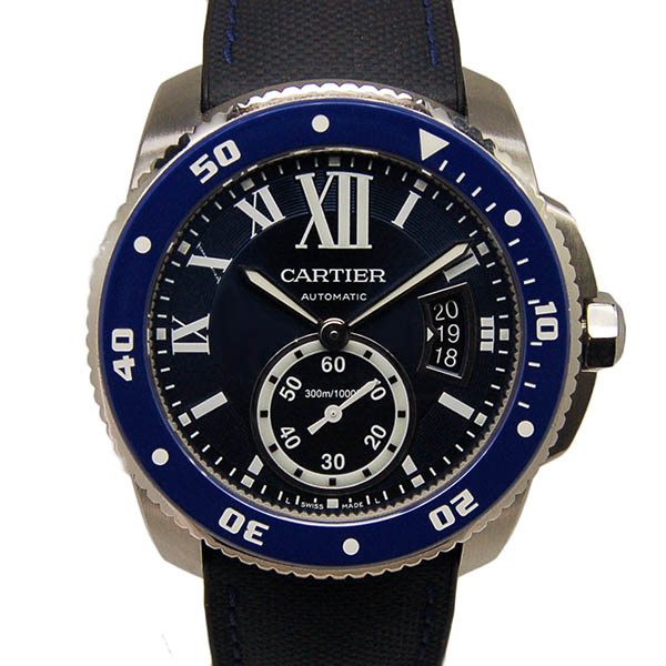 カルティエ　CARTIER　カリブル ドゥ カルティエ ダイバー　WSCA0010　ブルー　42mm　USED　中古