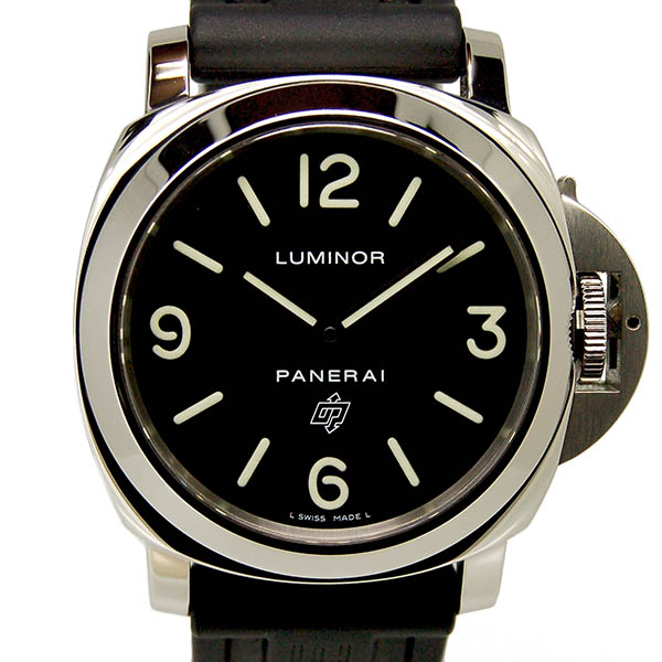 パネライ　PANERAI　ルミノールベースLOGO　44mm　PAM00000　手巻き　ラバーベルト　USED　中古