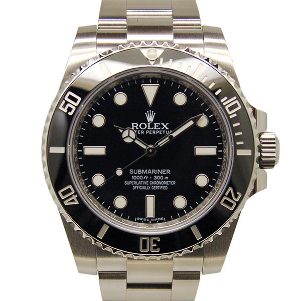ロレックス　ROLEX　サブマリーナ　ノンデイト　114060　メンズ　SS　ブラック　ランダム番　国内正規　未使用品