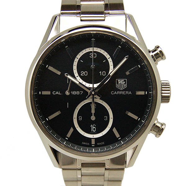 タグホイヤー　TAG HEUER　カレラクロノ　キャリバー1887　CAR2110.BA0720　41mm　SS　ブラック　自動巻　USED　中古