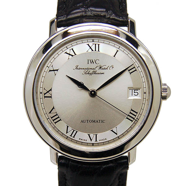 IWC　ポートフィノ　Ref.3209　プラチナ　35mm　シルバー　革ベルト　自動巻き　USED　中古