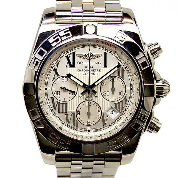 ブライトリング　BREITLING　クロノマット44　A011A90PA　ホワイトローマ　SS　43,5mm　中古　USED