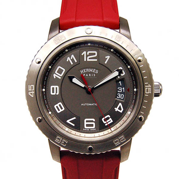 エルメス　HERMES　クリッパー スポーツオート TGM　CP2.741　41mm　自動巻　グレー　未使用品