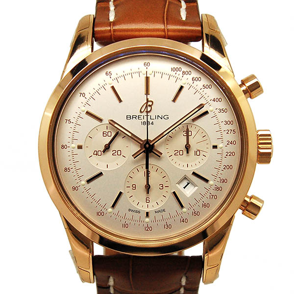 ブライトリング　BREITLING　トランスオーシャンクロノグラフ　R015G38WBA(RB0152)　18KRG　43mm　シルバー　未使用品