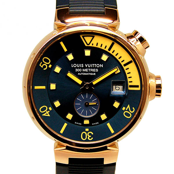 ルイヴィトン　LOUIS VUITTON 　タンブール　ダイビング　Q103E　18KPG　44mm　USED　中古