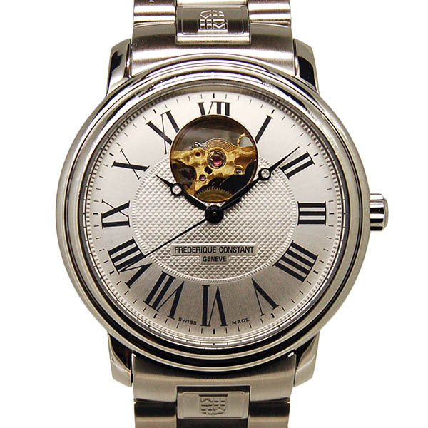 フレデリック・コンスタント　FREDERIQUE CONSTANT　クラシック　ハートビート　310M3P6B　SS　38mm　シルバー　USED　中古
