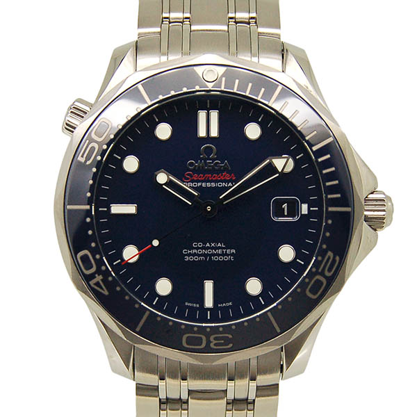 オメガ　OMEGA　シーマスター300　コーアクシャル　212.30.41.20.03.001　ブルー　41mm　USED　中古