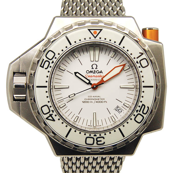 オメガ　OMEGA　シーマスター プロプロフ1200　224.30.55.21.04.001　ホワイト　SS　55×48mm　USED　中古