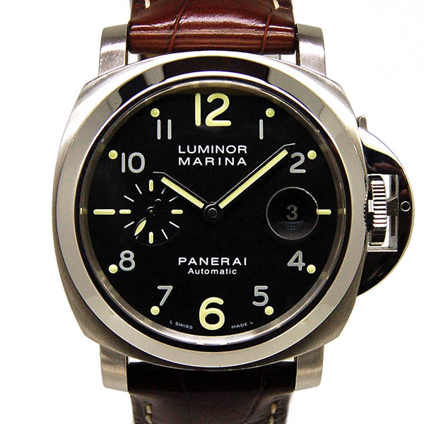 パネライ　PANERAI　ルミノールマリーナ　44mm　PAM00164　SS　ブラック　USED　中古