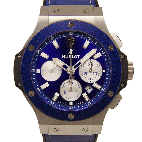 ウブロ　HUBLOT　ビッグバン チェルシー フットボールクラブ　301.SY.7129.LR.CFC17　44mm　ブルーカーボンベゼル　世界200本限定　自動巻　USED　中古