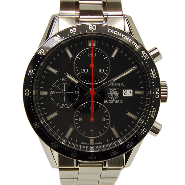 タグホイヤー　TAG HEUER　カレラ レーシング クロノグラフ　CV2014.BA0786　SS　ブラック　41mm　USED　中古