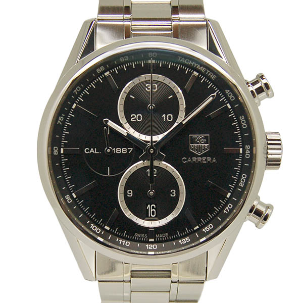 タグホイヤー　TAG HEUER　カレラクロノ　キャリバー1887　CAR2110.BA0720　41mm　SS　ブラック　自動巻　USED　中古