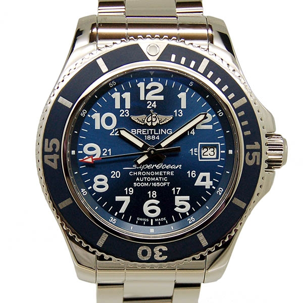 ブライトリング　BREITLING　スーパーオーシャン2　42　A182C15PSS　ブルー　42mm　USED　中古