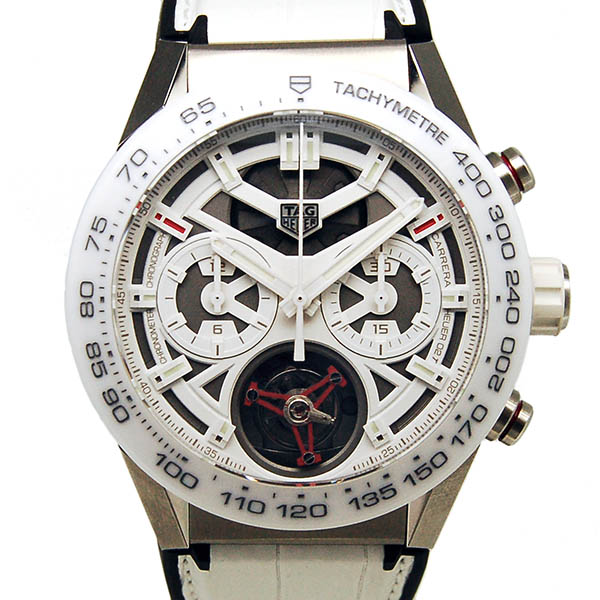 タグホイヤー　TAG HEUER　カレラ ホイヤー02T COSC GINZAエディション トゥールビヨン　CAR5A8S.EB0136　銀座ブティック20本限定　45mm　USED　中古　