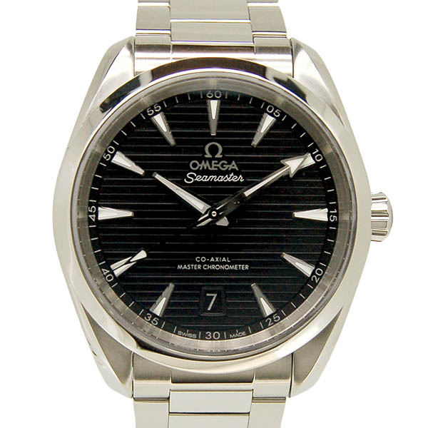 オメガ　OMEGA　シーマスター　アクアテラ　150m　コーアクシャル　マスタークロノメーター　220.10.38.20.01.001　ブラック　USED　中古