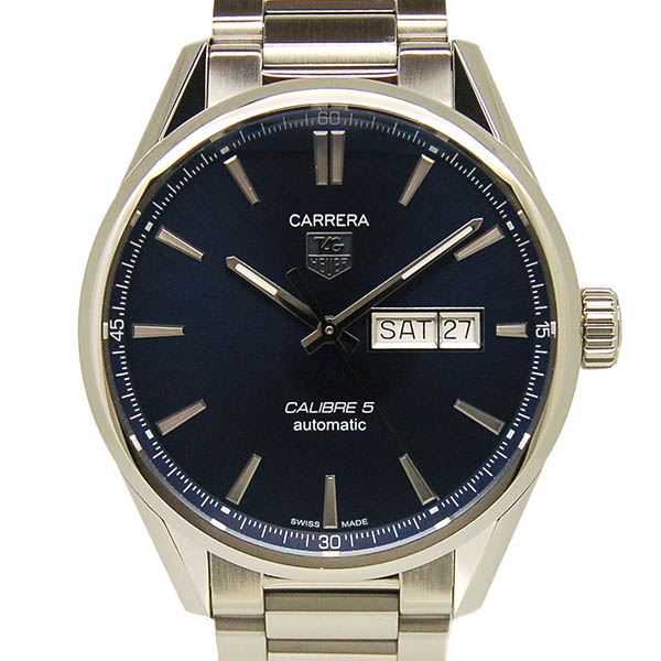 タグホイヤー　TAG HEUER　カレラ　デイデイト　キャリバー5　WAR201E.BA0723　41mm　SS　ブルー　USED　中古