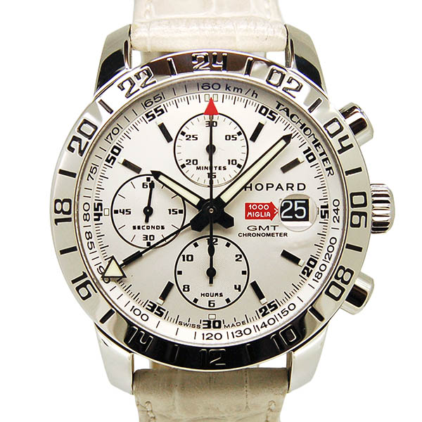 ショパール　CHOPARD　ミッレミリア　GMT クロノグラフ　15/8992-3002　シルバー　42mm　USED　中古