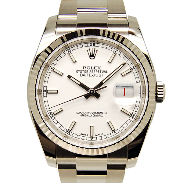 ロレックス　ROLEX　デイトジャスト　Ref.116234　ホワイト　36mm　国内正規　未使用品