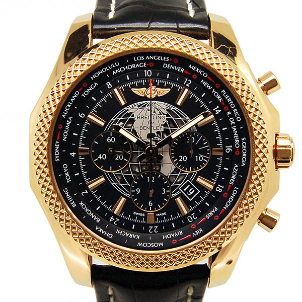 ブライトリング　BREITLING　ベントレー B05　ユニタイム　R052B66WBD　49mm　18KRG　革ベルト　USED　中古