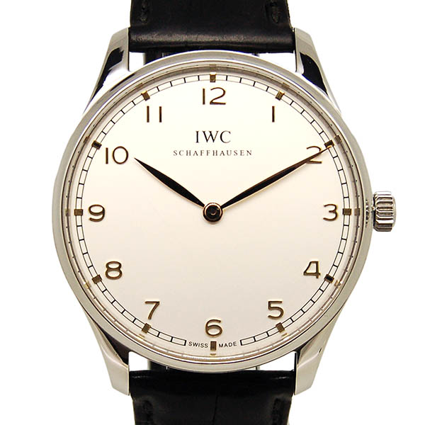 IWC　ポルトギーゼ ピュアクラシック　IW570303　SS　42mm　シルバー　手巻き　革ベルト　世界500本限定　USED　中古