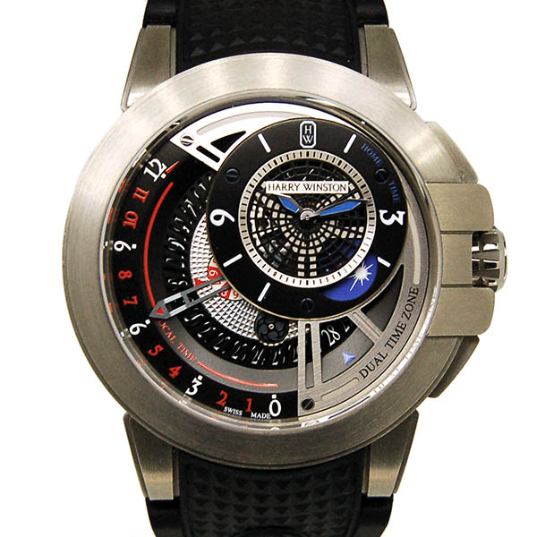 ハリーウィンストン　HARRY WINSTON　プロジェクトZ8 デュアルタイム　OCEATZ44ZZ009　世界300本限定　44mm　USED　中古