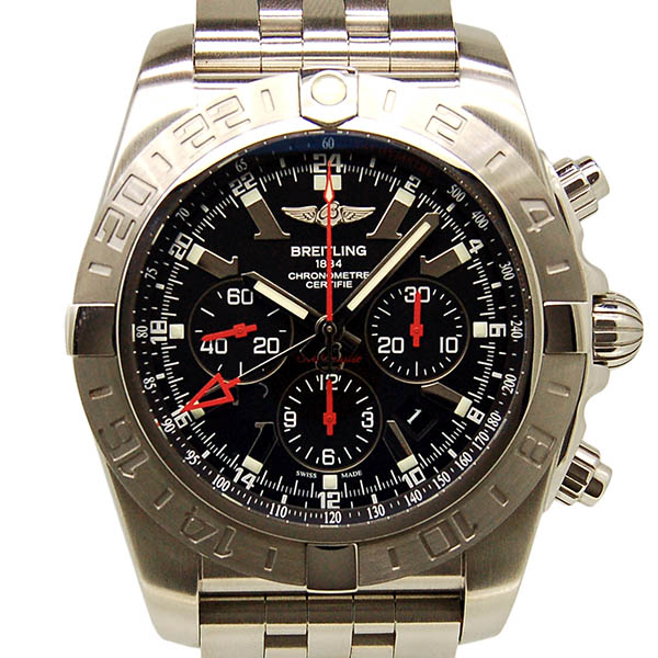 ブライトリング　BREITLING　クロノマットGMT　リミテッド　S041B48PS　ブラック　世界2000本限定　USED　中古