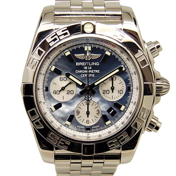 ブライトリング　BREITLING　クロノマット44　A011BWJPA　ブラック×ホワイトシェル　SS　44mm　日本400本限定　USED　中古