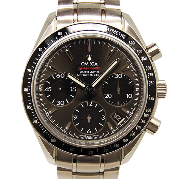 オメガ　OMEGA　スピードマスターオートマティックデイト　323.30.40.40.06.001　グレー/ブラック　未使用品